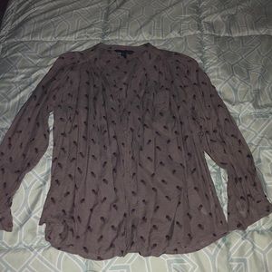 French Connection Purple Floral Blouse Size 6